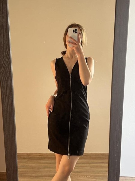 Women Armani Jeans Dress Black 36 / S / 44