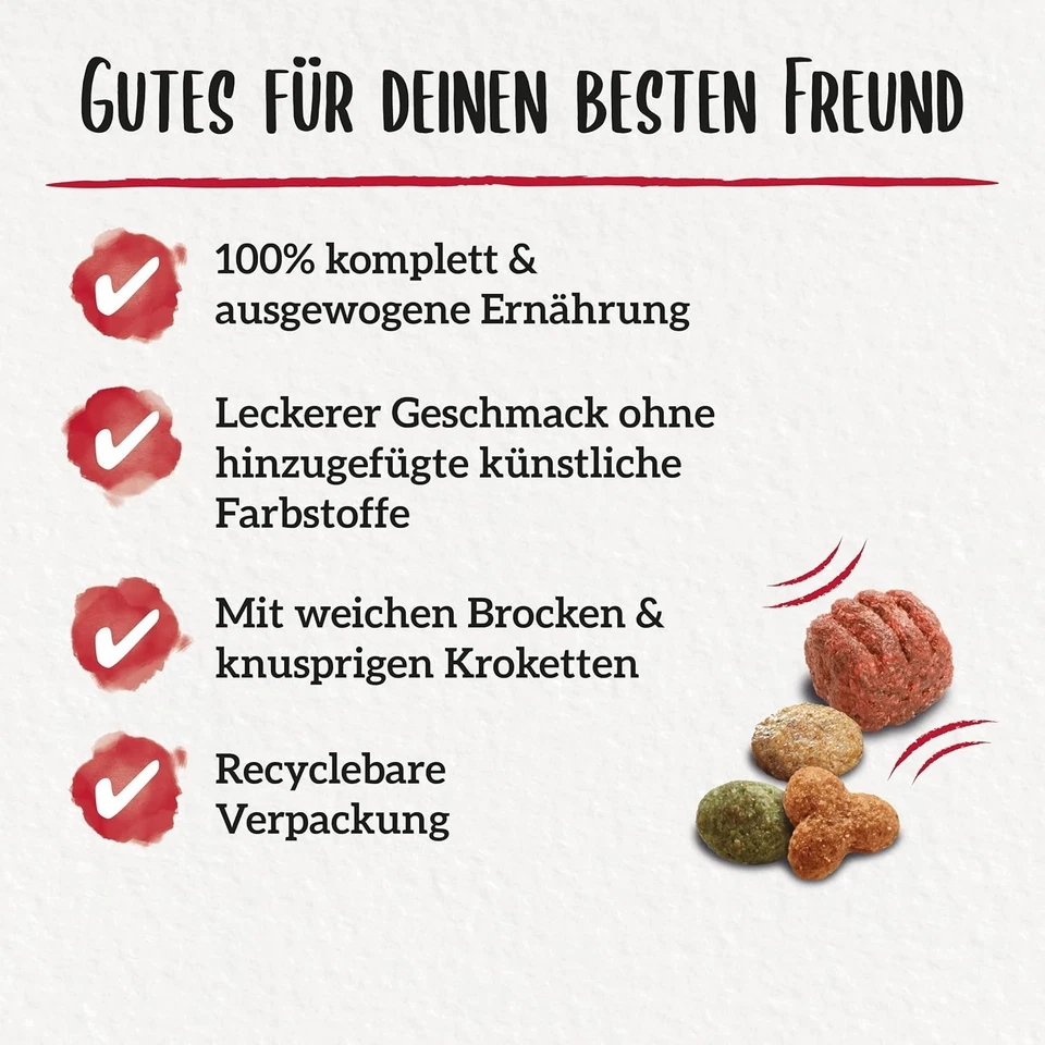 Beneful Original Hundefutter trocken, mit Rind und Gartengemüse, 1 x 12kg - Bild 3 von 4