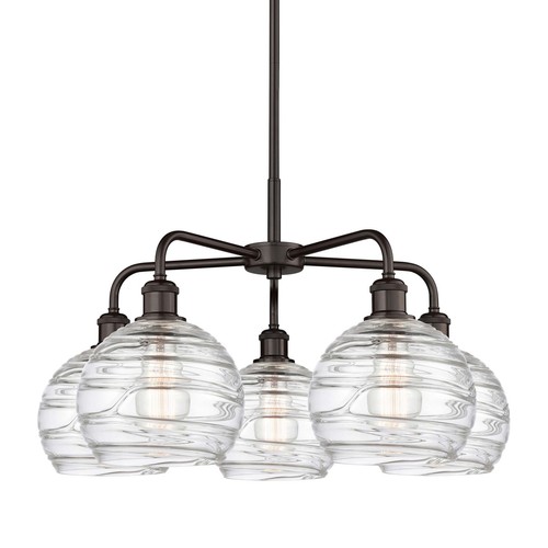 Innovations Lighting 516-5CR-16-26 Athens Deco Swirl Chandelier - Oil Rubbed