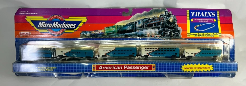 Micro Machines Galoob micromachines 1989 AMERICAN PASSENGER Train treno NUOVOMOC - Imagen 2 de 4