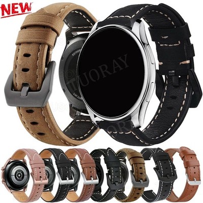 22mm Für Samsung Galaxy Watch 46mm Watch 3 45mm Gear S3 Klassisch Leder Armband
