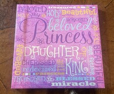 Wall Art Christian Girl'sRoom - BEAUTIFUL12x12 PINK COLORFUL