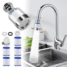 Faucet Water Filter Kitchen Sink Mount Tap Filtration Purifier System 360 Rotate
