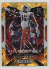 2021 Panini Prizm Draft Picks All-American Gold Ice Greg Rousseau #200 0b3