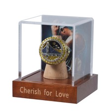 Championship Ring Display Case Clear Acrylic Display Case Ring Storage for Ba...