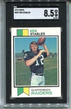 1973 Topps Ken Stabler Rookie Card SGC 8.5 NM MINT+ Graded Football #487