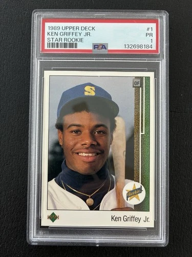 Ken Griffey PSA 1 RC 1989 Upper Deck Star Rookies Mariners HOF RARE #1