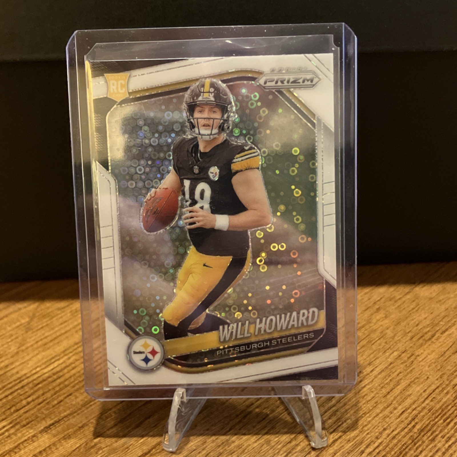 Panini Prizm 2025 Will Howard Rookie WHITE DISCO Prizm #367 Pittsburgh Steelers