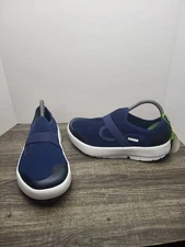 Oofos MenS Size 10 OOmg Blue Navy Lightweight Recovery Low Mesh Shoe New