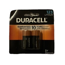 2-Pack Duracell 123 Lithium 3V Photo Battery Expires March 2034