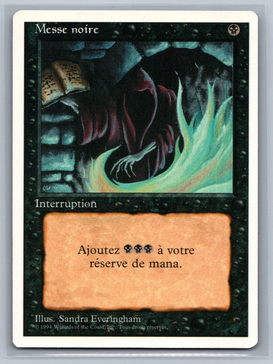 Magic: The Gathering Trading Card Games in French Individual Black