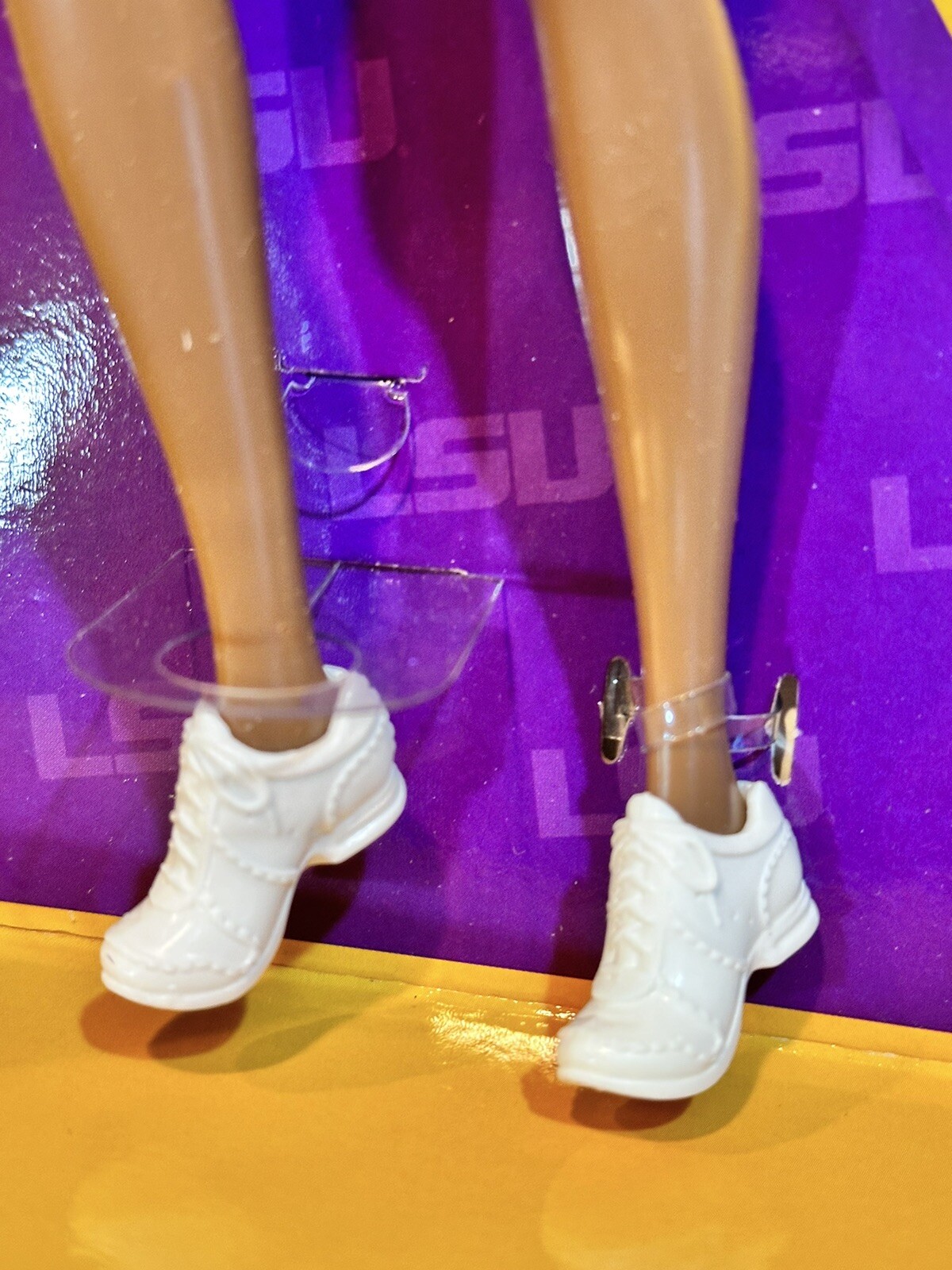 LSU Barbie African-American Collector Pink Label Cheerleader Doll Mattel W3458🟡