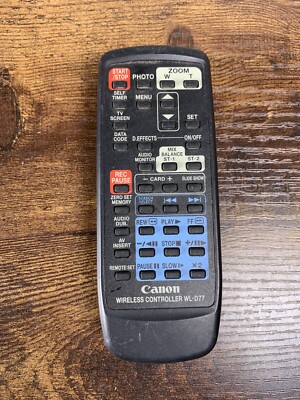 Genuine CANON WL-D77 Video Camera Wireless Controller Camcorder Remote Control