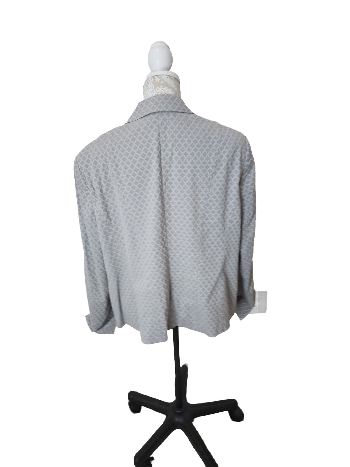 Basler Blazer Sydney Light Gray Pattern Cuffed Sl… - image 5