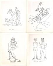 Soldiers WW II Artwork Photos Lot of 10