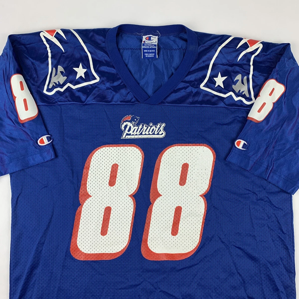 VTG 90s Champion Terry Glenn #88 New England Patriots NFL Jersey Mens Sz 48  L