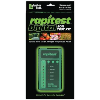 Luster Leaf 1605 Digital Soil Test Kit for pH, N, P and K, 25