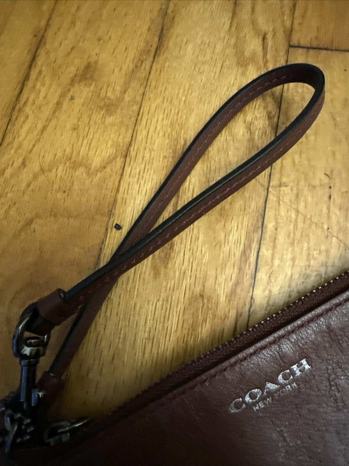 Coach Bleecker Braccialetto in pelle rosso mattone