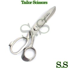 Tailor Scissors Fabric Dressmaking Clothing Shears Heavy Duty 8  Silver