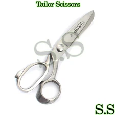 Tailor Scissors Fabric Dressmaking Clothing Shears Heavy Duty 8” Silver