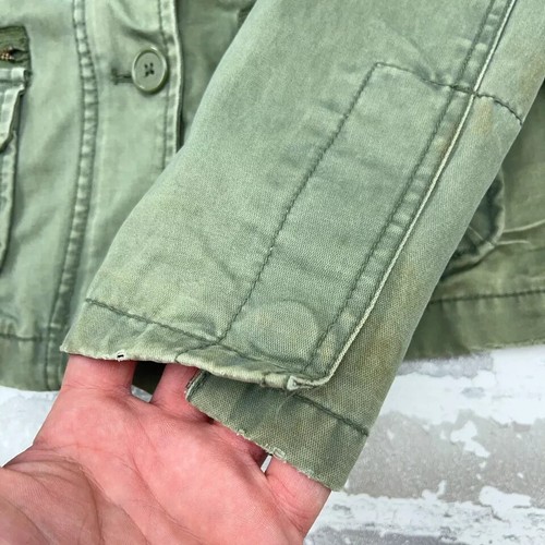 American Eagle M Military Jacket Cargo pockets Olive Green Bella Swan alt Y2k - Picture 9 of 16