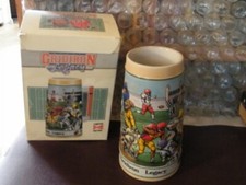 1990 Anheuser Busch Football Gridiron Legacy Stein Ltd Ed in Original Box