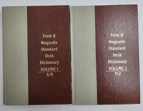Vtg Funk & Wagnalls Standard Desk Dictionary Vol. 1 & 2 1980 - Picture 4 of 7