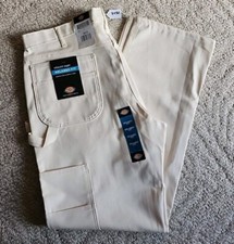 Dickies Utility Painter Pants Men's 38 X 34 Cotton Eggshell New With Tags 8482