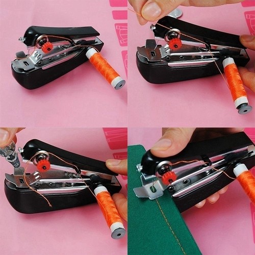 Manual Home Cloth Travel Sewing Machine Needlework Tools Fabric Sewing Handheld - Picture 10 of 12