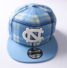 North Carolina Tar Heels New Era Plaid 9Fifty Snapback Hat Cd4 Blue One Size