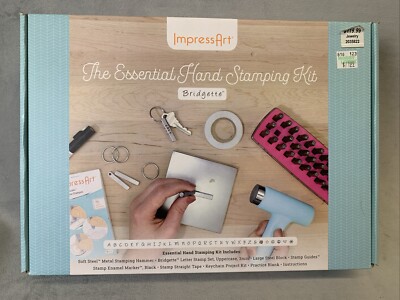 ImpressArt The Essential Hand Stamping Kit - Personalize Jewelry Bridgette Font