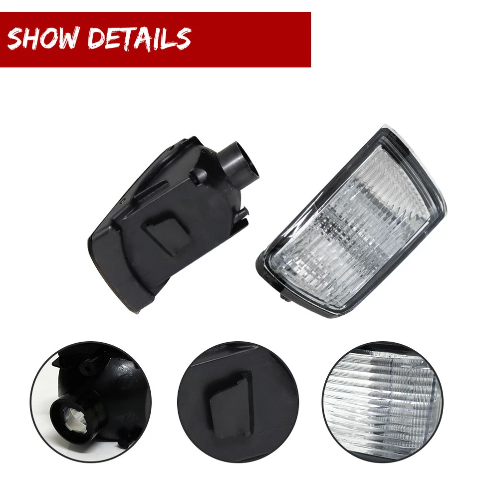 Conjunto de luces de señal de giro para parachoques delantero Toyota 4Runner 2003-2005 luces DRL Foto 3 de 4