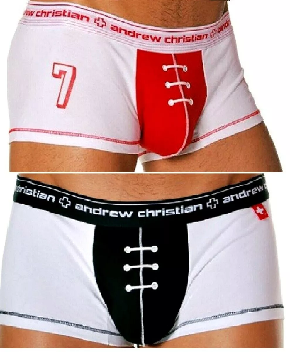 Men's Designer Underwear 2 For $17.99 Football Sports Boxer Briefs