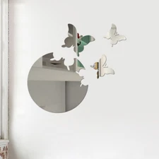 Fashion Butterfly 3D Acrylic Mirror Removable Wall Stickers Art Home Decor