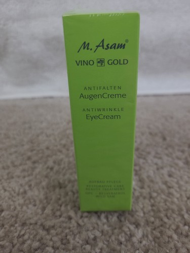 M.Asam Vino Gold Anti Wrinkle Eye Creal 1 Oz. Factory Sealed