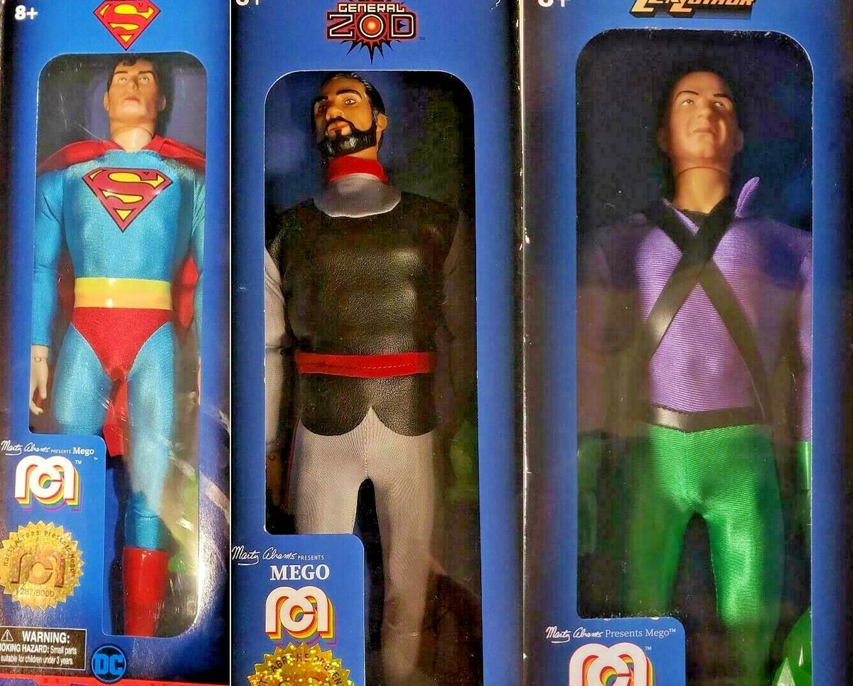 MEGO 14 inch Super Hero LOT #3 Superman Lex Luthor General ZOD all