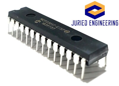 2PCS Microchip MCP23017-E/SP MCP23017 16-Bit I/O Expander with Serial Interface