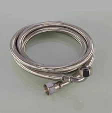 Elbow (90°) 1/2" BSP Flexible Connector Pipe -Braided Flexi Bathroom Boiler Hose