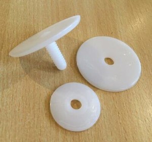 16mm - 65mm Plastikowe przeguby bezpieczeństwa dla misiów / lalek / zabawek x 10 lub 25 EN71