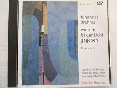 Warum Ist Das Licht Gegeben von Frieder Bernius,Kammerchor Stuttgart (1996) - CD