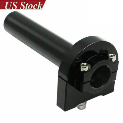 Motorcycle 7/8''Twist Throttle Accelerator Handlebar Handle Grips Aluminum Black