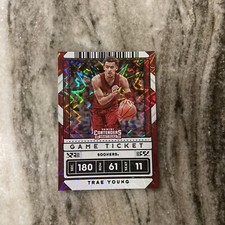 2020-21 Contenders Draft Picks Variation Game Ticket Green Explosion Trae Young