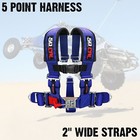 5 Point Harness 2" Strap Youth fit Off Road 4x4 Sand Rail Rock Crawler J**p BLUE