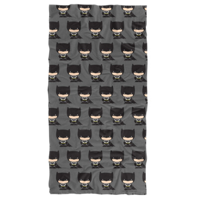 Batman Cute Chibi Character Pattern Officially Licensed Beach Towel 30''x60''