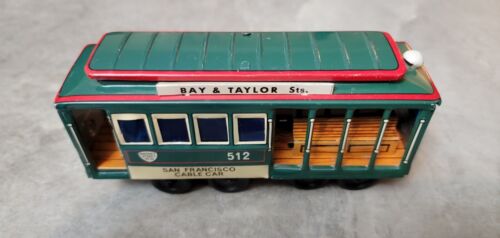 San Francisco Cable Car 512 Pressed Metal Japan Bay & Taylor Street Vintage 1969 - Picture 3 of 11