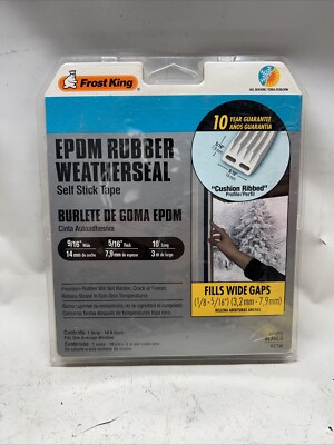 Frost King Weather Seal White Self Stick EPDM Rubber