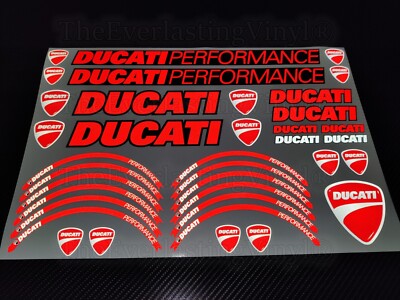 reflektierende Aufkleber DUCATI PERFORMANCE Evo für E Scooter Xiaomi Ninebot Ducati