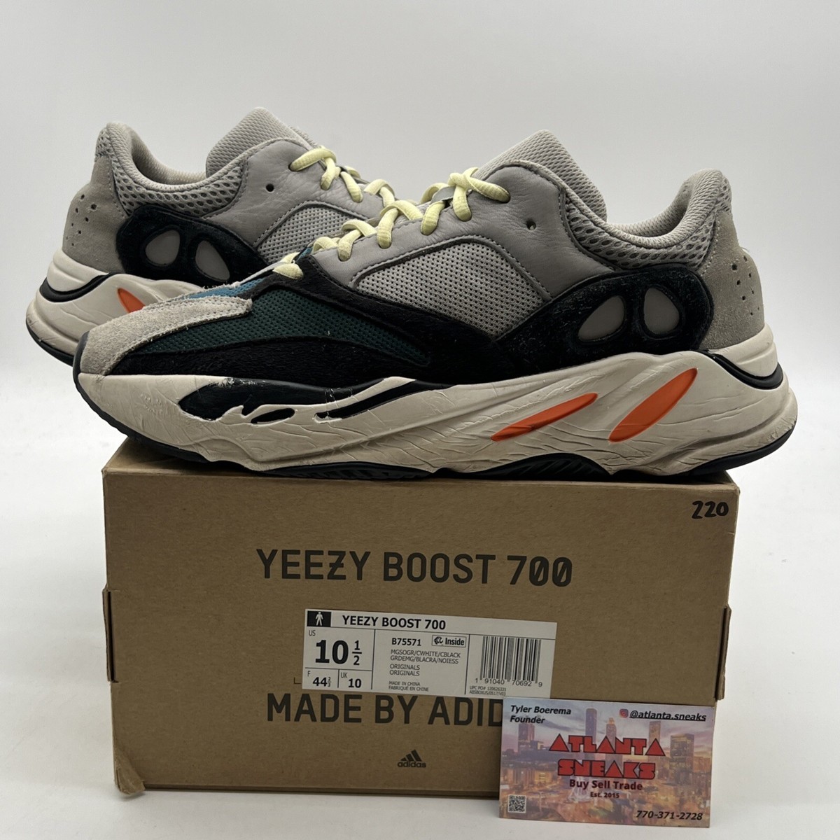 Size adidas Yeezy Boost 700 Low Wave Runner (B75571)