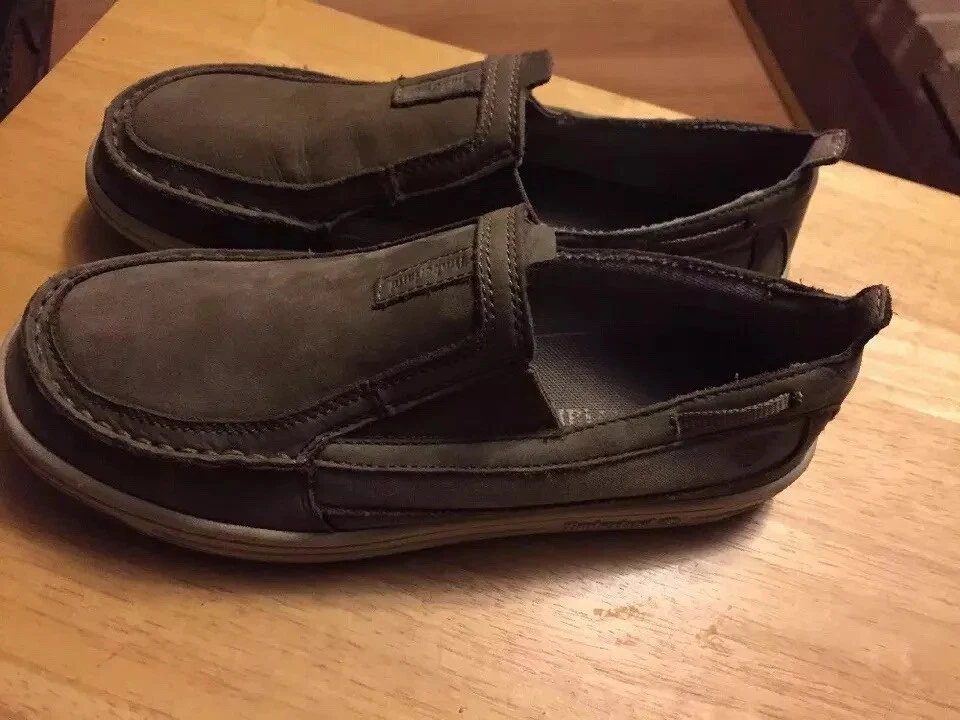 Timberland Men's Casual Tan Suede Moc Toe Slip On Side Loafers US 7 M