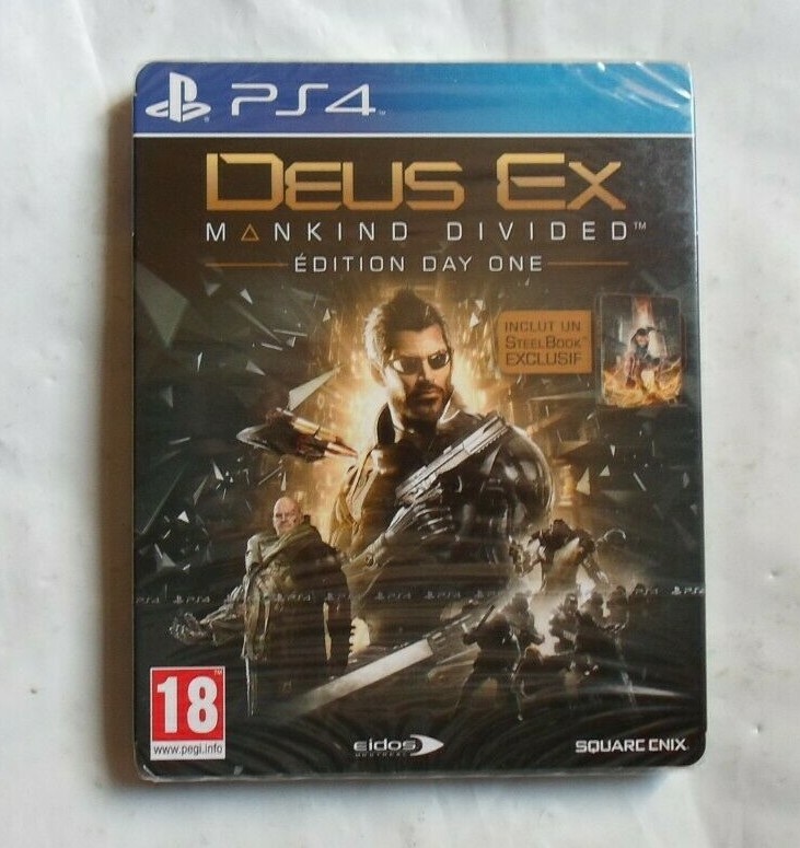 Deus Ex Mankind Divided Edition Day One Steelbook PS4